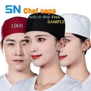 Chapéu personalizado com logotipo de impressão para serviços de fast food, aventais para cozinhar, restaurante, bar, sushi, cozinha