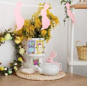 Autocollants personnalisés colorés pour gobelets en verre de 16 oz, motif lapin, œuf de Pâques, floral, dessin animé, imperméables et résistants aux UV, pour transferts sur verre et eau - Product Image 5