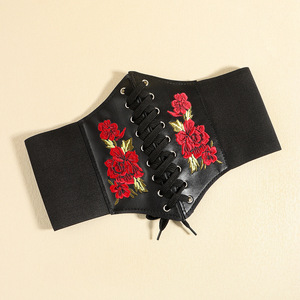 <span class=keywords><strong>Ceinture</strong></span> Corset Amincissante Large <span class=keywords><strong>en</strong></span> Similicuir PU pour Femme avec Cordon de Serrage et Lacets Élastiques - Product Image 6