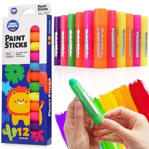 12 Colores, <span class=keywords><strong>Pintura</strong></span> en Barra de Óleo Sólido de Secado Rápido, Crayón Fluorescente, <span class=keywords><strong>Pintura</strong></span> Témpera, para Dibujar, Pintar, Graffiti, Manualidades, Material de Arte para Niños - Product Image 6