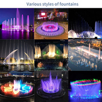 Pompe à fontaine musicale et dansante DEWY, résistante au feu et à l'eau, design moderne, pour jardin extérieur, en acier inoxydable, garantie 2 ans