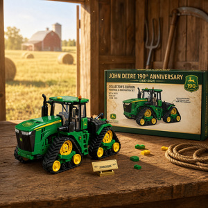 Best-seller transfrontalier : Modèle de <span class=keywords><strong>tracteur</strong></span> <span class=keywords><strong>John</strong></span> <span class=keywords><strong>Deere</strong></span> 190e anniversaire en blocs de construction ABS, pièce de présentation, compatible et parfait pour les collectionneurs - Product Image 2