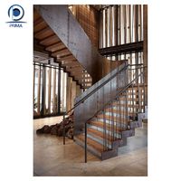 Prima Chinese - Prix compétitifs - Marbre blanc Panda naturel et aluminium - Design d'escaliers intérieurs pour escaliers