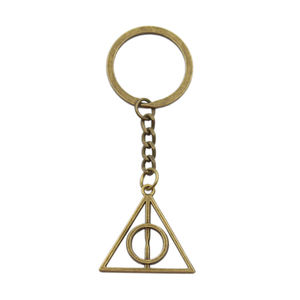 Porte-clés pendentif rotatif Triangle des Reliques de la Mort, personnage <span class=keywords><strong>Harry</strong></span> <span class=keywords><strong>Potter</strong></span>, bijoux, collier, porte-clés - Product Image 2
