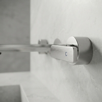 Robinet de lavabo de salle de bain 3 trous de haute qualité, double robinet d'eau chaude/froide à valve céramique, directement de l'usine, pour hôtel et toilettes