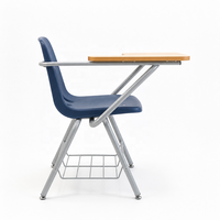 Chaise d'auditorium moderne pour étudiants universitaires avec panier porte-documents pour salles de cours et séances de travail de groupe sur campus – Vente en gros