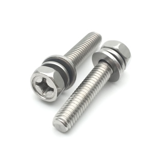 สกรู M6x30L <span class=keywords><strong>ST304</strong></span> หัวหกเหลี่ยมแบบฟิลลิปส์ พร้อมแหวนสปริงแบบแบน - Product Image 6