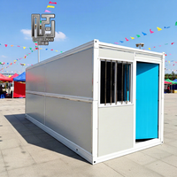Studio de conteneur pliable léger, directement de l'usine, unité portable, bureau modulaire à faible coût et mini-maison