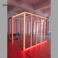 Écran LED modulaire 3x6 de grande taille pour stand d'exposition numérique de luxe, conception 3D pour salon professionnel