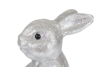 Lapin à longues oreilles en peluche poupée Animal jouet argent polystyrène décorations de fête de Pâques cadeau d'anniversaire lapin ours chien jouets