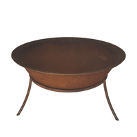 Fournitures de jardin - Brasero extérieur en fonte de 29 pouces pour brûler du bois, idéal pour la terrasse et le jardin