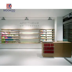 优质批发药店展示柜Farmacia商店玻璃货架零售店家具