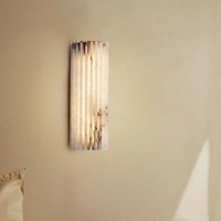 Lampe Française de Luxe Onyx Espagnol Lampe Murale de Salon Fond d'Entrée Moderne Minimaliste Lampe de Chambre à Coucher Designer