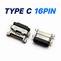 Connecteur USB Type C 16 broches peu encombrant pour carte de gestion de batterie et interface de contrôle d'alimentation