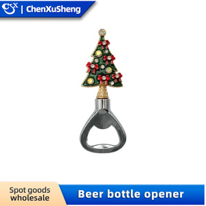 Christmas Bottle Stopper Set With Santa Snowman Reindeer Design Corkscrew Opener For Wine Beer Holiday Decoration - Product Image 4