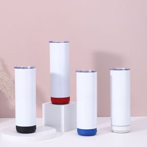 Gobelet isotherme en acier inoxydable de 20 oz avec Bluetooth pour la musique, sublimation, paille intégrée, écologique, pour la maison, les adultes et la salle de sport - Product Image 5