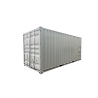 Système de stockage d'énergie en conteneur extérieur 2,4 MW 2400 kWh 20 pieds, batterie solaire au lithium haute tension LiFePO4 1200 kWh