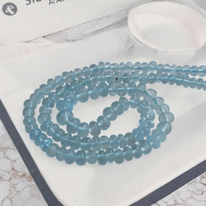 Perles facettées en apatite bleue pour la fabrication de bijoux, bracelets, colliers, artisanat - Mehradjuddin Gems Rajasthan - Product Image 2