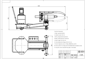 Engranaje Hidráulico Antideslizante Automático de 50 Toneladas Montado en Vehículo, 3 Engranajes Hidráulicos Resistentes, Tipo ENERPAC - Product Image 2