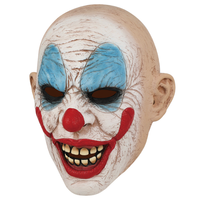 Masque de clown effrayant en latex de caoutchouc, prix d'usine Nicro, costumes de fête cosplay, masques d'Halloween réalistes en 3D, masques complets pour le visage