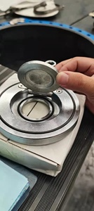 Vanne de retenue à <span class=keywords><strong>disque</strong></span> unique en acier inoxydable SS304 316 ultra-mince, plaque circulaire scellée, 3 pouces DN80, installation horizontale - Product Image 5