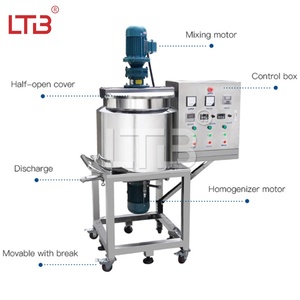 Machine industrielle mobile LTB pour la fabrication de sauces, crèmes, miels, jus, sirops, sérums, gels et conditionneurs, avec <span class=keywords><strong>chauffage</strong></span> électrique et fonction <span class=keywords><strong>lave</strong></span>-<span class=keywords><strong>vaisselle</strong></span> - Product Image 5