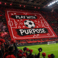 Drapeau Tifo Écologique, Impression Grand Format Personnalisée, Bannière Géante pour Stades, Événements Sportifs, Affichage Extérieur pour Fans