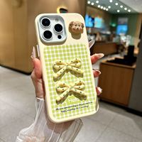 Étui de téléphone portable 3D avec nœud papillon élégant pour Oppo Reno16, coque arrière antichoc avec nœud papillon tendance, nouveau