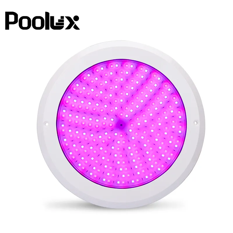 Poolux IP68 waterproof PC Ultra Slim Surface Mounted DC12V RGB Multi Color Underwater Lamp LED Swimming Pool Light