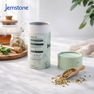 Tube cylindrique haut de gamme biodégradable de qualité alimentaire pour emballage de sachets de thé, tube en carton kraft pour infusion de tisanes - Product Image 3