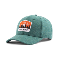 Casquette de baseball unisexe en laine méltone bicolore avec patch brodé personnalisé, style vintage, chaude pour l'hiver, vente en gros