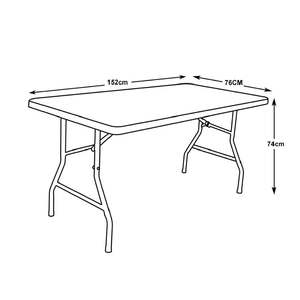 שולחן פלסטיק מתקפל שולחן פיקניק נייד לאירועים חיצוניים ושימוש במסיבות - Product Image 2