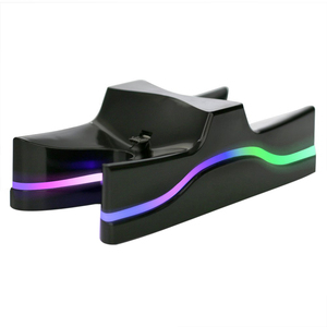UFO-Soporte de cargador para mandos de <span class=keywords><strong>PS4</strong></span>, base de carga rápida con LED colorido, 5V de CC, controlador Dual - Product Image 4