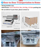 Multifunctionele UV-Printer 6090 Led Flatbed Printer Glazen Fles Tegels Pen Houten Inkjet Printers Nieuw Product 2023 Verstrekt
