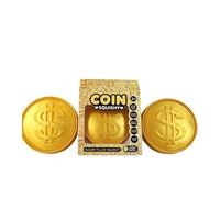 Jouet anti-stress souple et résistant en TPR de 15 cm, en forme de pièce de dollar, version élargie, rempli de farine