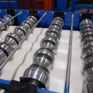 큰 Bambo 인기 단계 대상 포진 금속 유약 강판 롤 양식 타일 만드는 지붕 기계 - Product Image 3