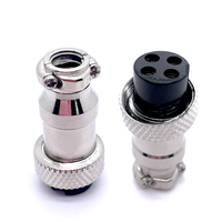 Soulin GX16 Metal Aviat Connect Plug Diverses spécifications Connecteur d'aviation 4 P Forme de prise en laiton Mâle Femelle Alimentation 3/4 broches