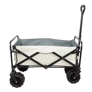 Chariot de jardin multifonctionnel en plastique pour l'extérieur Chariot de rangement pliable pour le camping et la plage pour les outils de magasinage avec personnalisation OEM - Product Image 2