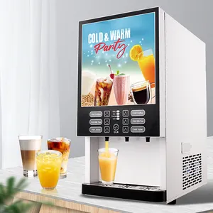 Máquina de venda automática de café de grande qualidade, máquina de venda automática doméstica pequena de café gelado para festas