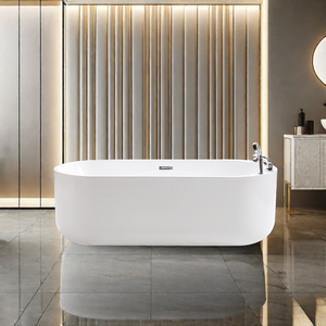 <span class=keywords><strong>Baignoire</strong></span> autoportante en acrylique écologique, <span class=keywords><strong>baignoire</strong></span> moderne en pierre artificielle pour la rénovation de salles de bain, idéale pour appartements et hôtels - Product Image 6