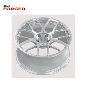 Jantes forgées en aluminium brossé de 21 pouces, couleur aluminium brossé, 100 mm ET 30 mm/40 mm, plaquées zinc, multi-rayons, style tendance, jantes personnalisées - Product Image 3