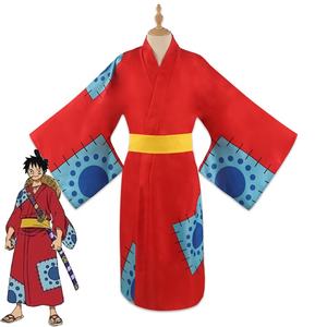Hot Sales One Pieced Patch <strong>Outfit</strong> Party Costume Zoro Luffy Yukata Suit Anime Kimono One Pieced Cosplay Costume - Product Image 1