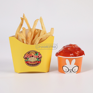 Caja <span class=keywords><strong>de</strong></span> Embalaje Biodegradable y Ecológica para Comida Rápida, Bolsa para Llevar Hamburguesas, Pollo y Papas <span class=keywords><strong>Fritas</strong></span> - Product Image 4