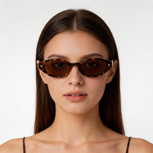 Nuevas gafas de sol SA0467 de acetato con montura completa estilo ojo de gato, protección UV400, para mujer adulta. Se aceptan pedidos OEM. - Product Image 1