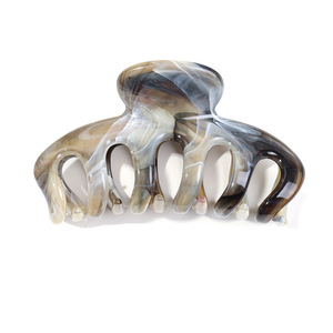 Nouveaux accessoires capillaires 2026 : Pince à cheveux et pince requin haut de gamme, élégants, faits main, en plastique marbré, motif citrouille, pour femme, pour l'arrière de la tête, transfrontaliers - Product Image 5