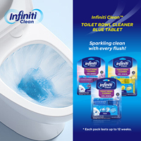 Tablettes nettoyantes pour toilettes jetables Infiniti Clean Lavender, haute puissance, élimination des odeurs, respectueuses de l'environnement, élimination des taches, 10-59 fl oz