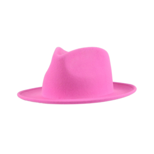 Huayihats ผู้ชายหมวกผ้าสักหลาดขนสัตว์ออสเตรเลียหมวกสีทึบสไตล์อินเดียโจนส์พร้อมปีกกว้างสำหรับสวมใส่ในงานปาร์ตี้ - Product Image 6