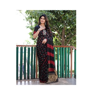 Saree en soie Bandhej de la série Boutique de qualité standard pour une occasion de festival à un prix abordable - Product Image 1