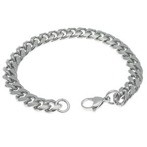 Pulsera de Cadena Cubana de Acero Inoxidable 17cm 18cm 19cm 20cm 21cm Joyería Hip Hop Punk para Hombre - Product Image 1