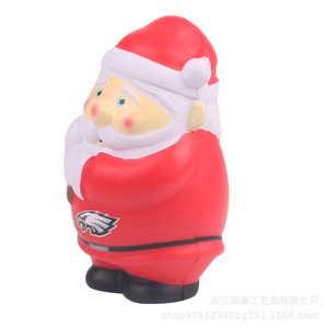 Figura de Papá Noel de plástico, juguete antiestrés para regalos navideños - Product Image 3
